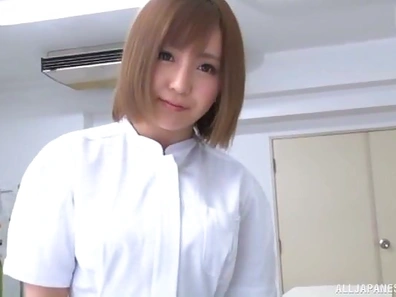 Seductive Japanese Nurse Treats Patient With Her Hot Pussy Massage