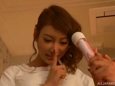 Japanese Woman Gets Vibrated Through Her Panties for Wet Orgasms