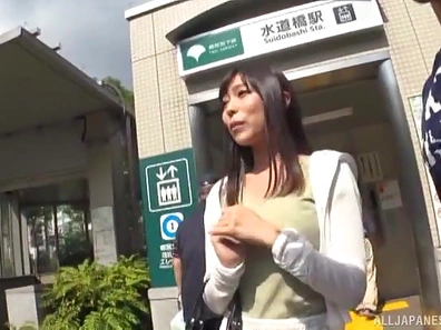 Seductive Japanese Cutie Gives In To Strangers Passionate Pussy Craving Desires