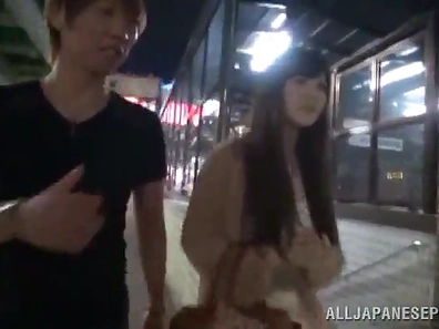 Desirable Japanese Beauty Cries Out in Bliss During Passionate Finger Play