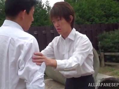 Adventurous Japanese Beauty Bares Her Tits Before Outdoor Cock Riding Action