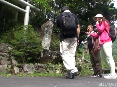Japanese Beauty Takes Outdoor Forest Action With Hot Partner