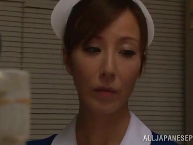 Japanese Nurse Gets Passionate Banged in Hospital Ward Bed