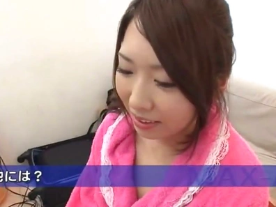 Asian Cowgirl Gives Hot Blowjob Close-Up Awarded for Pleasure