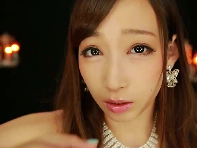 Japanese Beauty Teases Pussy While Giving Virtual Stroking Pleasure