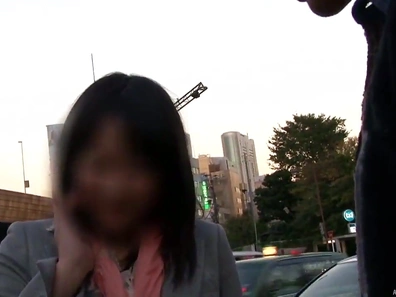 Street Pickup! Amateur Brunette Japanese Babe Gets Fucked Hard