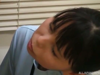 Sizzling Japanese Nurse Has Steamy Cloth-On Sex With Patient Enjoyment