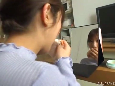 Seductive Asian Beauty Mizuki Miri Pleasures Her Lover Before Getting Fucked Hard
