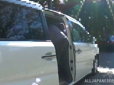 Seductive Japanese MILF Delivers Steamy Blowjob Adventure Inside Car