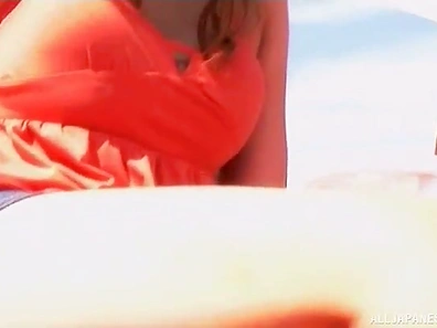 Horny Japanese Chick Enjoys Outdoor Sex with Her Boyfriend's Blessing