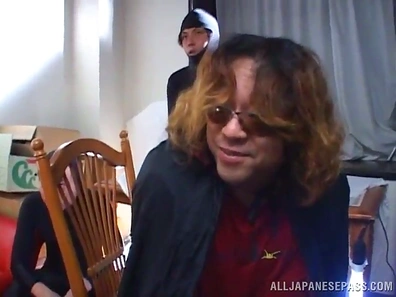 Seductive Asian Cop Spreads Her Legs for Wet Pussy Pleasure