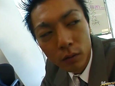 Sultry Secretary Nao Kirishima Gives Blow Job Before Fiery Office Sex