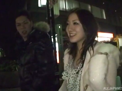 Akitsuki Reina's Small Tits Temptedly Grip His Hard Cock