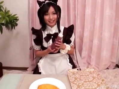 Seductive Maid With Cat Ears Shiozaki Ai Gets Wild on Cock Thrust