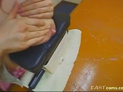 Lactating Japanese Woman Uses Vibrator to Stimulate Full Breasts