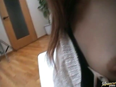 Ran Nozomi's Shaved Pussy Takes Big Cock Deep in Homemade Sex Video