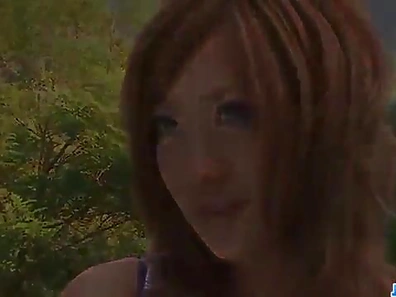 Outdoor Encounter: Aika Gets Naughty Alongside Horny Male Partner