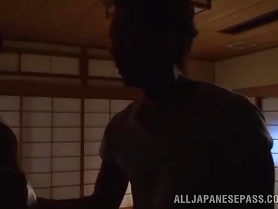 Asian Pornstar With Big Boobs Moans During Hairy Pussy Smashing