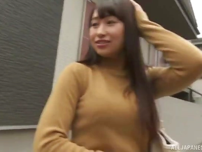 Japanese Amateur GF Gives Head and Gets Fucked Hard On Sofa