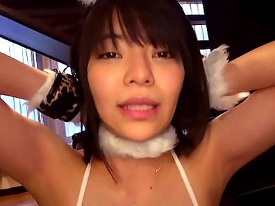 One of my friends with benefits, Yurina, is getting addicted to the super dominant sex, and I play with her using various toys and fucked her up in the end.