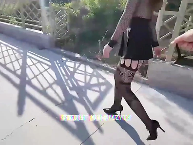 Bold Japanese Babe Shows Pussy Under Skirt While Naughty Self-Pleasure