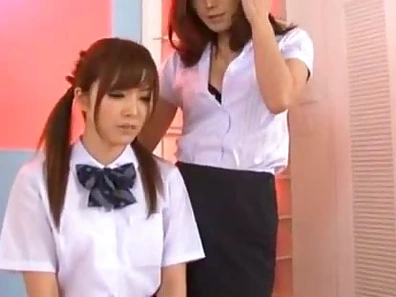 Sexy Japanese Lesbian Teacher Rocks Her Curves With Unleashed Passion