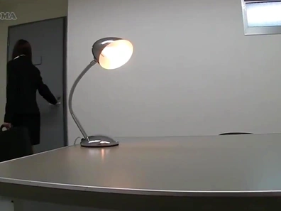 Sexy Japanese Seductress Flaunts Under The Desk For Steamy Hidden Action