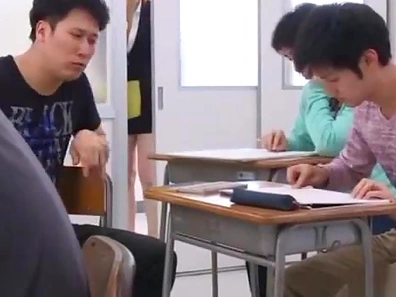 Hot Japanese Teacher Takes It Deep In Doggy For Tasty Cum-Filled Finish