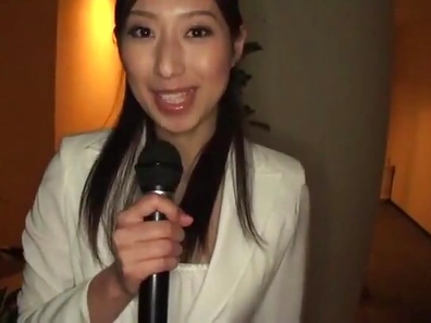 Japan's Sexiest Reporter Begs for Hardcore Fuck Fest Action Showdown