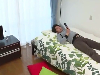 Excited Japanese Student Receives Creamy Cumshot from Desirable Teacher