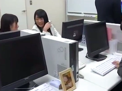 Japanese Office Sex Orgy Uncensored With Girls In Stockings And Bandages