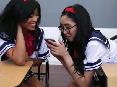 Hungry Japanese Students Fuck Their Teacher's Thick Cock Together Realistically