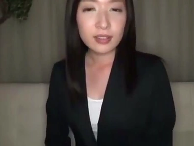 Lustful Japanese Star Rena Takes Cock in Stockings Before Hot Blowjob