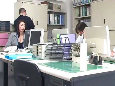 Sex-Crazed Japanese MILF Indulges in Nonstop Office Orgies