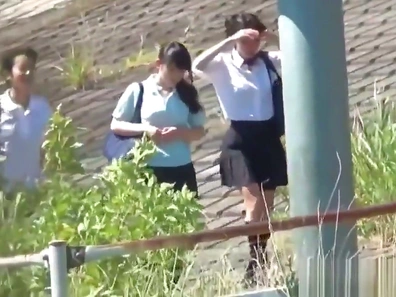 Hot 18+ Japanese Teens Fucking Outside While Peeing, Soaking Wet & Wild