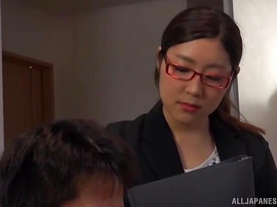 Seductive Mature Japanese Brunette Mikoto Fucked Missionary & Doggy Style