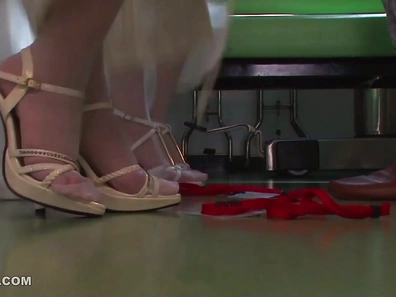 Two Hot Japanese Nurses Share Tender Kisses Before Steamy Action Begins