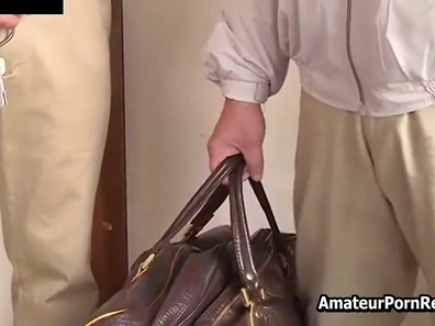 Hot Asian Wife Gets Caught Fucking Older Man Wildly by Jealous Landlord