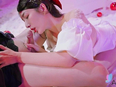 Sleek Wet-Shaven Chinese Beauty Craves Passionate Bedroom Encounter