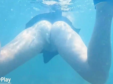 Sizzling Deep Sea Creampie - Post-Cum Pussy Dive Orgasm Delight