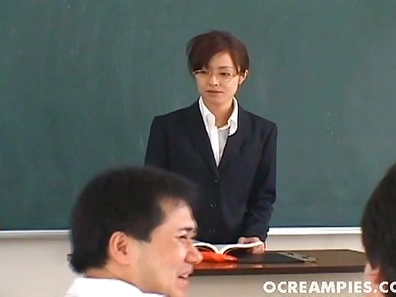 Mai Satsuki Naughty School Teacher Gets Drippy Facial