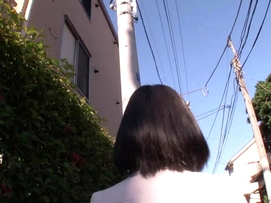 Japanese girl with small tits enjoys hot amateur porn show