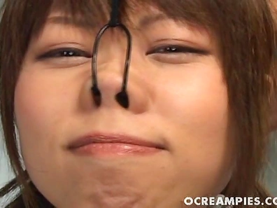 Rin Satomi Dressed In A Costume She Takes Plenty Of Cum On Her Face