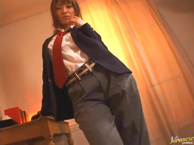Kanon Ozora Japanese doll hard fucked in costume