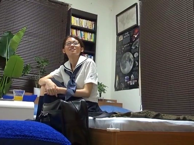Lucky studs enjoys a Japanese schoolgirl