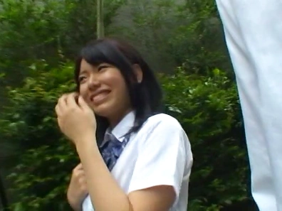 Japanese AV Model is a nice teen in her school uniform