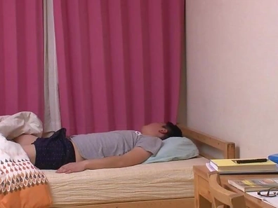 Sweet Japanese AV gal gives head and makes a handwork