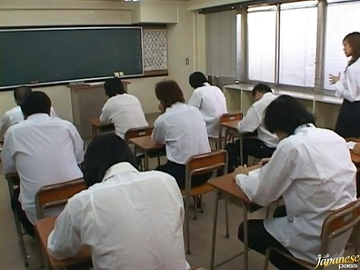 Moe Kimishima Japanese beauty gangbang school sex