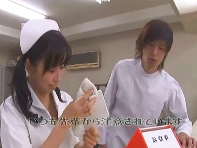 Sexy Nurse's Fun Bags Get Naughty Treatment by Patient