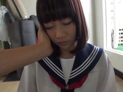Innocent Japanese schoolgirl Yuri Shinomiya gets fingered